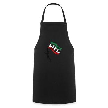 Cute Iranian Women - Women Life Freedom - Cooking Apron - black - Front - AI Model Male 185 dark (185cm)