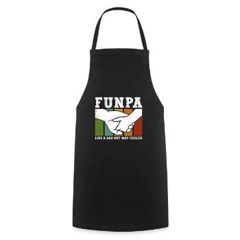 Funpa-definition Wie Opa, Nur Cooler - Kochschürze - Schwarz - Vorne - AI Model Male 185 dark (185cm)