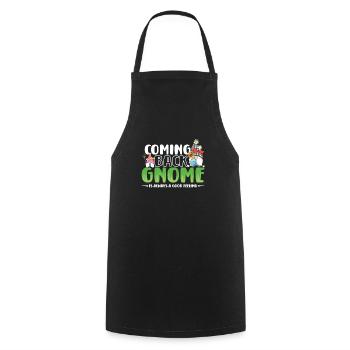 Garden Gnomes Gnome Lover Funny Gnome Gardening - Cooking Apron - black - Front - AI Model Male 185 dark (185cm)