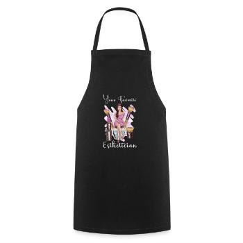 Beautician Esthetician Make Up Beauty-care Salon - Cooking Apron - black - Front - AI Model Male 185 dark (185cm)