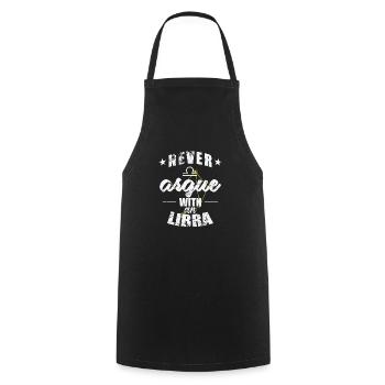 Zodiac sign Never argue with an Libra Libra Libra - Cooking Apron - black - Front - AI Model Male 185 dark (185cm)