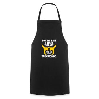 Taekwondo Taekwondoin Tae-Kwon-Do Tae Kwon Do - Cooking Apron - black - Front - AI Model Male 185 dark (185cm)