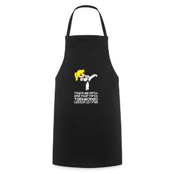 Taekwondo Kampfsport Geschenkidee Tae Kwon Do - Kochschürze - Schwarz - Vorne - AI Model Male 185 dark (185cm)