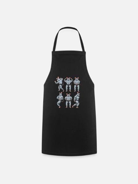 Rat Fitness Gym Motivation - Cooking Apron - black