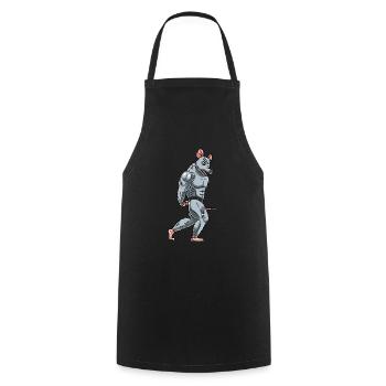Rat Fitness Gym Motivation - Cooking Apron - black - Front - AI Model Male 185 dark (185cm)