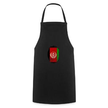 Drapeau ADN Afghanistan - Tablier de cuisine - noir - Devant - AI Model Male 185 dark (185cm)