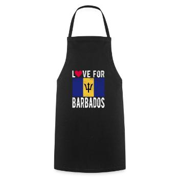 Barbados Souvenir - Cooking Apron - black - Front - AI Model Male 185 dark (185cm)