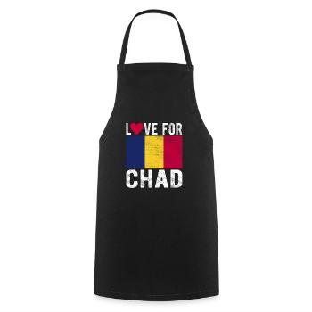 Chad Souvenir - Cooking Apron - black - Front - AI Model Male 185 dark (185cm)