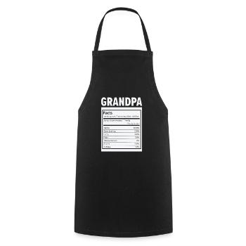 Grandparents Day Best Amazing Grandpa Facts - Cooking Apron - black - Front - AI Model Male 185 dark (185cm)
