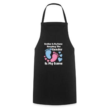 Gender Reveal Pregnancy Baby Party - Cooking Apron - black - Front - AI Model Male 185 dark (185cm)