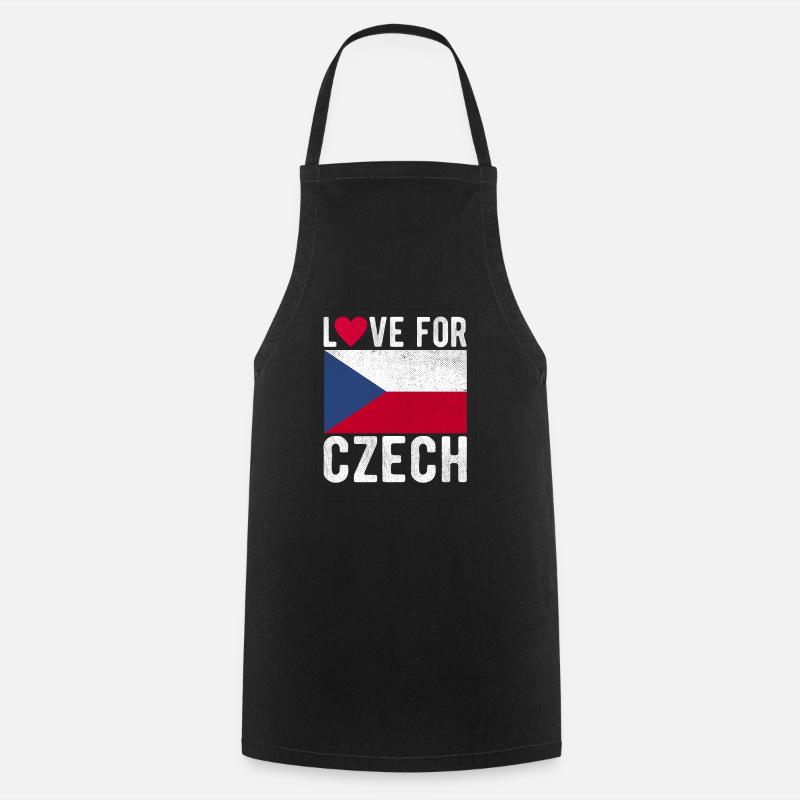 Czech souvenir - Cooking Apron - black