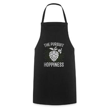 The Pursuit Of Hoppiness Bierbrauer Bier Hopfen - Cooking Apron - black - Front - AI Model Male 185 dark (185cm)