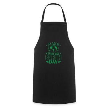 Faites de la conservation du Jour de la Terre chaque jour - Tablier de cuisine - noir - Devant - AI Model Male 185 dark (185cm)