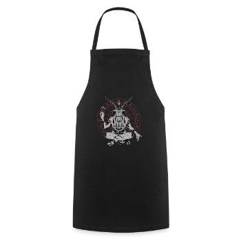 Joueur de fléchettes Diable Fléchettes Drôle de - Tablier de cuisine - noir - Devant - AI Model Male 185 dark (185cm)