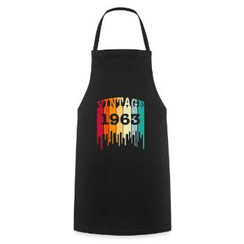 60th birthday 60 years - Cooking Apron - black - Front - AI Model Male 185 dark (185cm)
