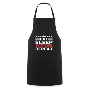 Funny Eat SLeep Arm Wrestling Repeat For Arm Wrest - Kochschürze - Schwarz - Vorne - AI Model Male 185 dark (185cm)