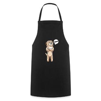 Maltipoo Hund Stur Nein - Kochschürze - Schwarz - Vorne - AI Model Male 185 dark (185cm)