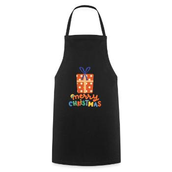 Joyeux Noël Drôle de Chemise de Noël - Tablier de cuisine - noir - Devant - AI Model Male 185 dark (185cm)