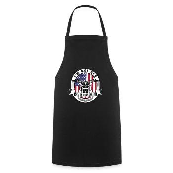 I'm Not Old I'm Classic. Biker Graphic Motorcycle - Cooking Apron - black - Front - AI Model Male 185 dark (185cm)