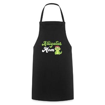 Alligator Maman Alligator Fille Zookeeper Crocodile - Tablier de cuisine - noir - Devant - AI Model Male 185 dark (185cm)