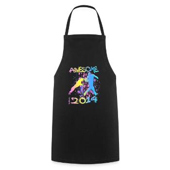 Awesome since 2014. Agility, Hundetraining - Cooking Apron - black - Front - AI Model Male 185 dark (185cm)