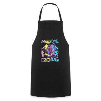 Awesome since 2016. Agility, Hundetraining - Cooking Apron - black - Front - AI Model Male 185 dark (185cm)