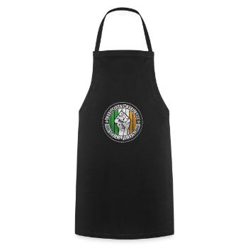 More Blacks More Dogs More Irish - Cooking Apron - black - Front - AI Model Male 185 dark (185cm)
