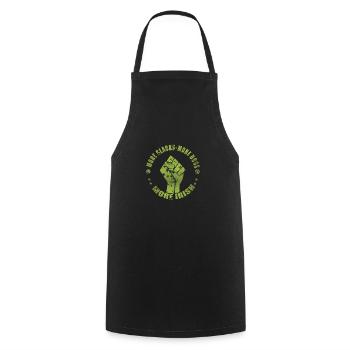 More Blacks More Dogs More Irish - Cooking Apron - black - Front - AI Model Male 185 dark (185cm)