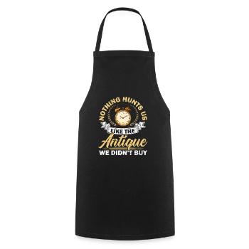 Nothing Hunts Us Like The Antique We Didn't Buy - Cooking Apron - black - Front - AI Model Male 185 dark (185cm)