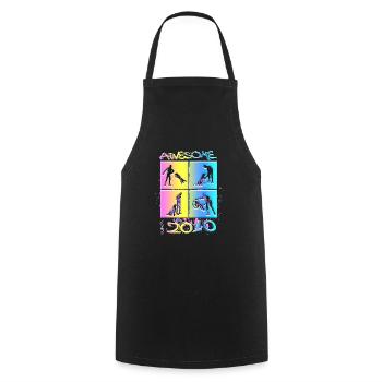 Awesome since 2010. Agility, Hundetraining - Cooking Apron - black - Front - AI Model Male 185 dark (185cm)