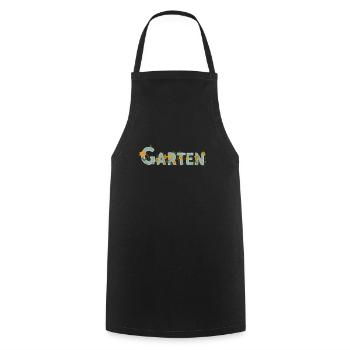 Garden - Gardening - Gardener - Flower plants - Cooking Apron - black - Front - AI Model Male 185 dark (185cm)