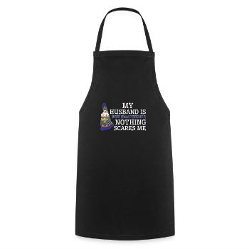 Nothing Scares Me New Hampshirite Husband New - Cooking Apron - black - Front - AI Model Male 185 dark (185cm)