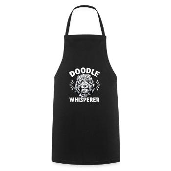 Goldendoodle Doodle Dog - Cooking Apron - black - Front - AI Model Male 185 dark (185cm)