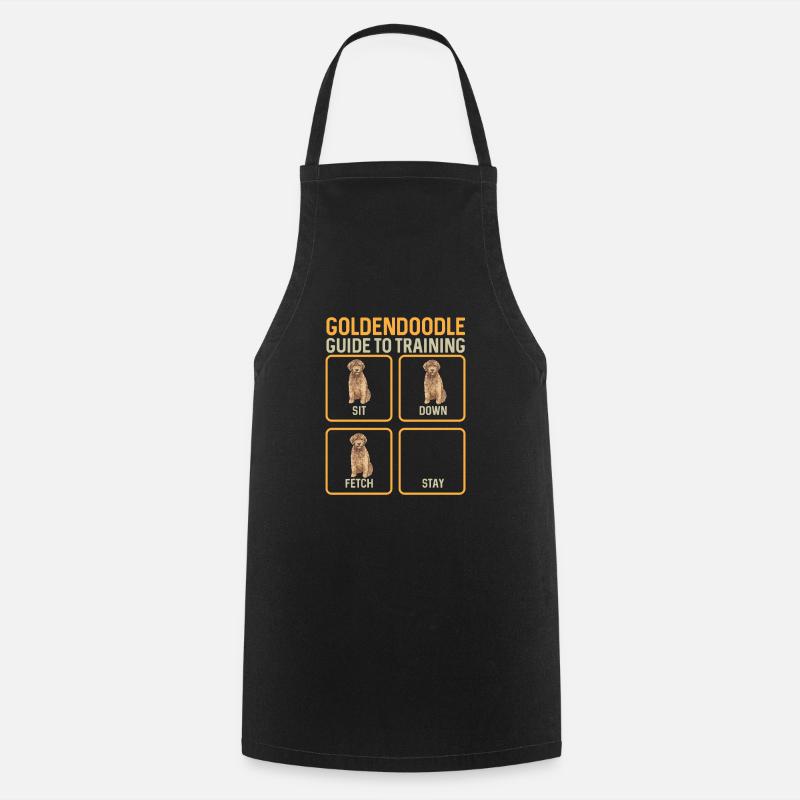 Goldendoodle Doodle Chien - Tablier de cuisine - noir