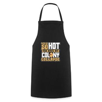 Honey Bee Beekeeping Beekeeper Honeybee Beekeeping - Kochschürze - Schwarz - Vorne - AI Model Male 185 dark (185cm)