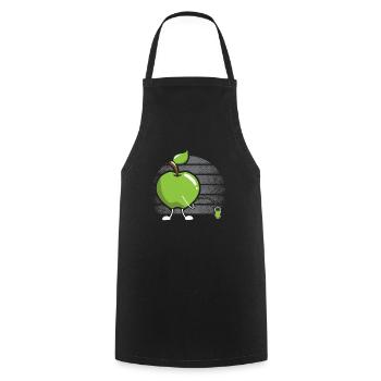 Apple Picking Squad Apple Fruit Lover Apple - Cooking Apron - black - Front - AI Model Male 185 dark (185cm)