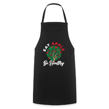 Apple Picking Squad Apple Fruit Lover Apple - Cooking Apron - black - Front - AI Model Male 185 dark (185cm)