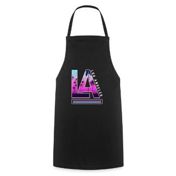 Los Angeles La Kalifornien Geschenk - Kochschürze - Schwarz - Vorne - AI Model Male 185 dark (185cm)
