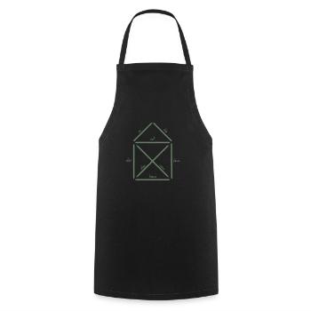 Das Haus vom Nikolaus Shirt für Weihnachten - Kochschürze - Schwarz - Vorne - AI Model Male 185 dark (185cm)