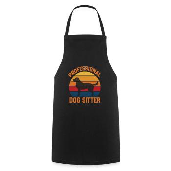 Dog Owner Trainer Professional Dog Sitter - Cooking Apron - black - Front - AI Model Male 185 dark (185cm)
