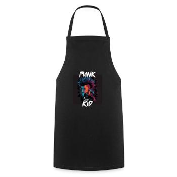 Graffiti Style - Cool Punk Kid 7 - Cooking Apron - black - Front - AI Model Male 185 dark (185cm)