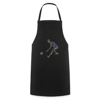Badminton badminton players - Cooking Apron - black - Front - AI Model Male 185 dark (185cm)