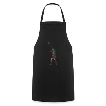 Badminton badminton players - Cooking Apron - black - Front - AI Model Male 185 dark (185cm)