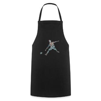 Badminton badminton players - Cooking Apron - black - Front - AI Model Male 185 dark (185cm)