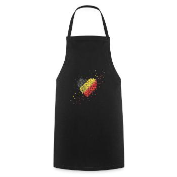 Belgienflagge Belgien Belgienfan Fans Belgier - Kochschürze - Schwarz - Vorne - AI Model Male 185 dark (185cm)