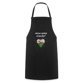 Wales Heartbeat Wales Flag Wales Flag Flag - Cooking Apron - black - Front - AI Model Male 185 dark (185cm)