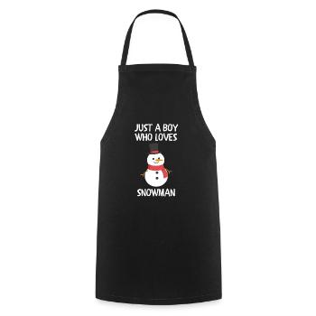 Joyeux Noël Drôle de Chemise de Noël - Tablier de cuisine - noir - Devant - AI Model Male 185 dark (185cm)