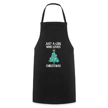 Joyeux Noël Drôle de Chemise de Noël - Tablier de cuisine - noir - Devant - AI Model Male 185 dark (185cm)