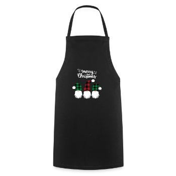 Joyeux Noël Drôle de Chemise de Noël - Tablier de cuisine - noir - Devant - AI Model Male 185 dark (185cm)