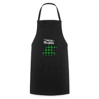 Merry Christmas Lustiges Weihnachtsshirt - Kochschürze - Schwarz - Vorne - AI Model Male 185 dark (185cm)